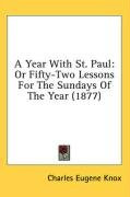 a year with st paul or fifty two lessons for the sundays of the year_cover