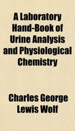 a laboratory hand book of urine analysis and physiological chemistry_cover
