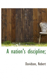 a nations discipline_cover