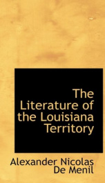 the literature of the louisiana territory_cover