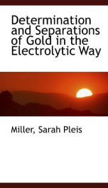 determination and separations of gold in the electrolytic way_cover