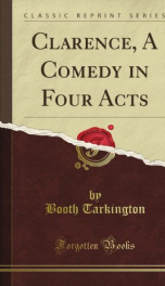 clarence a comedy in four acts_cover