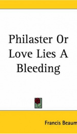 philaster or love lies a bleeding_cover