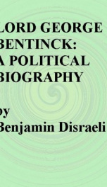 lord george bentinck a political biography_cover