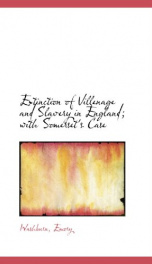 extinction of villenage and slavery in england with somersets case_cover