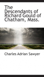 the descendants of richard gould of chatham mass_cover