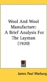 wool and wool manufacture a brief analysis for the layman_cover