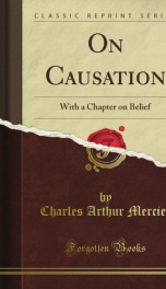 on causation with a chapter on belief_cover
