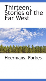 thirteen stories of the far west_cover