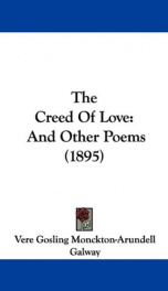 the creed of love and other poems_cover