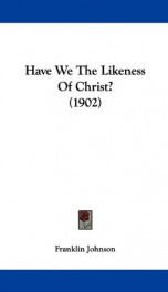 have we the likeness of christ_cover