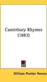 canterbury rhymes_cover