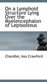 on a lymphoid structure lying over the myelencephalon of lepisosteus_cover