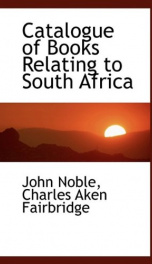 catalogue of books relating to south africa_cover