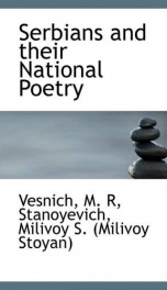 serbians and their national poetry_cover