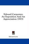 edward carpenter an exposition and an appreciation_cover