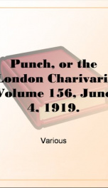 Punch, or the London Charivari, Volume 156, June 4, 1919._cover