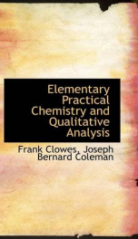 elementary practical chemistry and qualitative analysis_cover