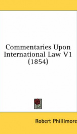 commentaries upon international law_cover