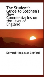 the students guide to stephens new commentaries on the laws of england_cover
