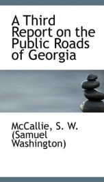 a third report on the public roads of georgia_cover