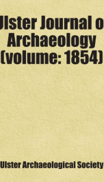 ulster journal of archaeology volume 1854_cover