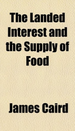 the landed interest and the supply of food_cover