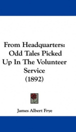 from headquarters odd tales picked up in the volunteer service_cover