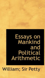 essays on mankind and political arithmetic_cover
