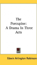 the porcupine a drama in three acts_cover