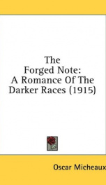 the forged note a romance of the darker races_cover