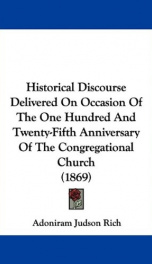 historical discourse delivered on occasion of the one hundred and twenty fifth a_cover