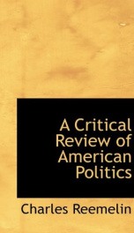 a critical review of american politics_cover