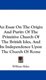 an essay on the origin and purity of the primitive church of the british isles_cover