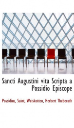 sancti augustini vita scripta a possidio episcope_cover