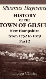 history of the town of gilsum new hampshire from 1752 to 1879_cover