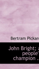 john bright a peoples champion_cover