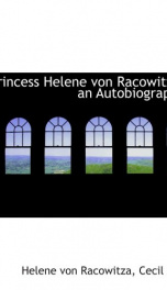 princess helene von racowitza an autobiography_cover