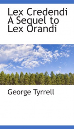 lex credendi a sequel to lex orandi_cover