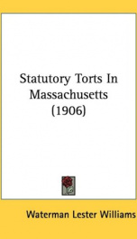 statutory torts in massachusetts_cover