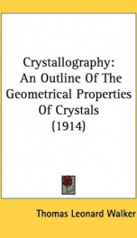 crystallography an outline of the geometrical properties of crystals_cover