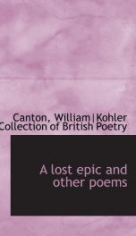 a lost epic and other poems_cover