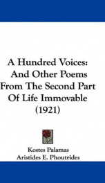 a hundred voices and other poems from the second part of life immovable_cover