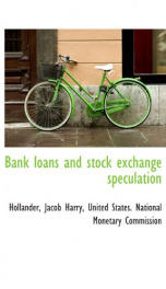 bank loans and stock exchange speculation_cover