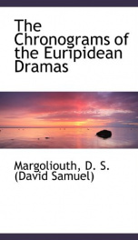 the chronograms of the euripidean dramas_cover
