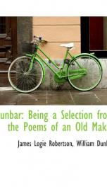 dunbar being a selection from the poems of an old makar_cover