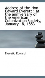 address of the hon edward everett_cover