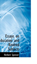 Essays on Education and Kindred Subjects_cover