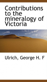 contributions to the mineralogy of victoria_cover