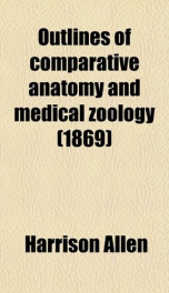 outlines of comparative anatomy and medical zoology_cover